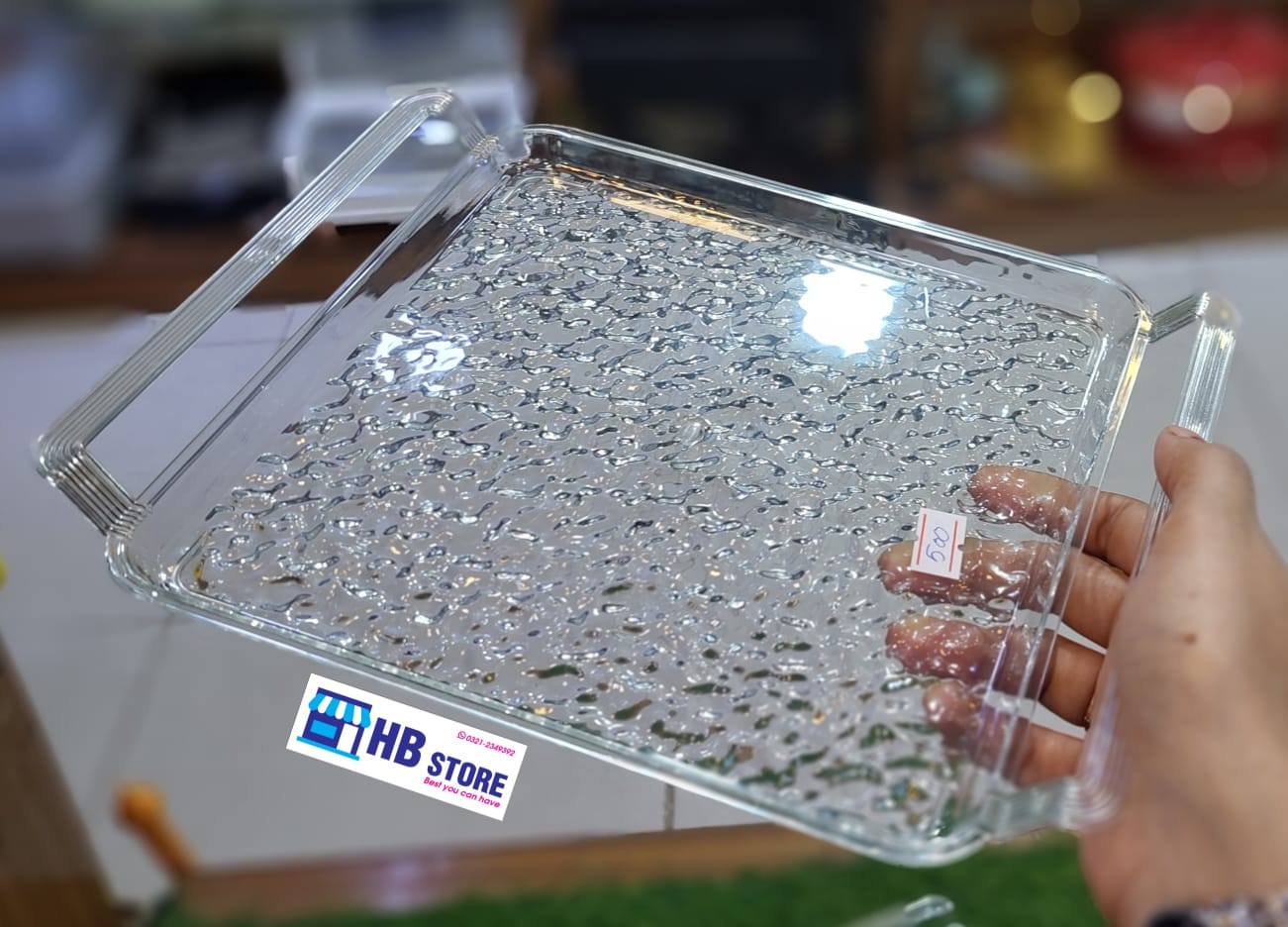 Acrylic Frosted Serving Tray
