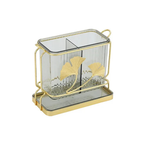 Acrylic Fancy 2 Portion Cutlery Holder