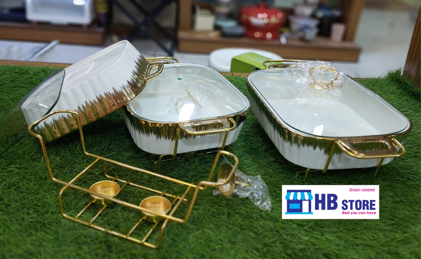 Serving Ceramic Burner Dish Set