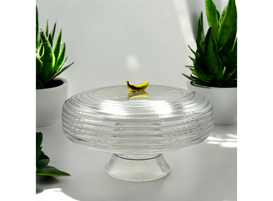 Banana Top Acrylic Serving Dome Stand