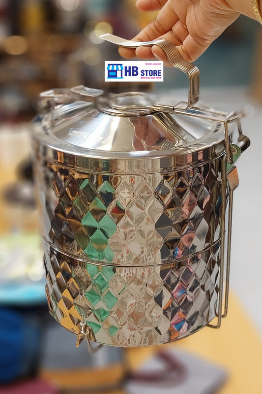 Premium Stainless Steel Tiffin Carrier – Multi-Layer Food Container