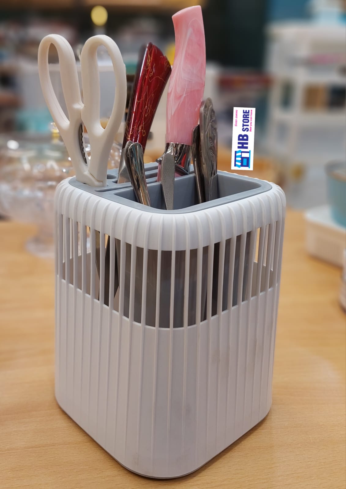 Multifunctional 360 Rotating Knife and Chopstick Kitchen Utensil Holder