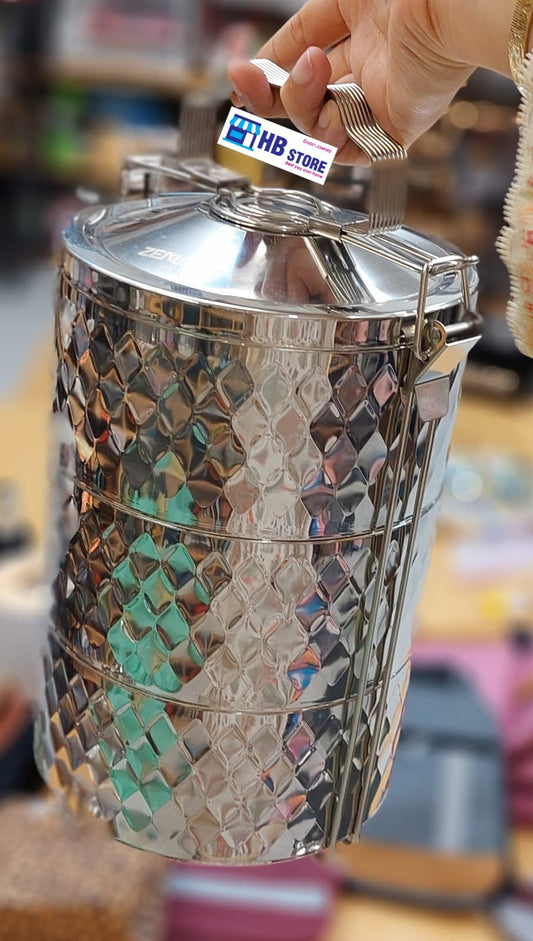 Premium Stainless Steel Tiffin Carrier – Multi-Layer Food Container