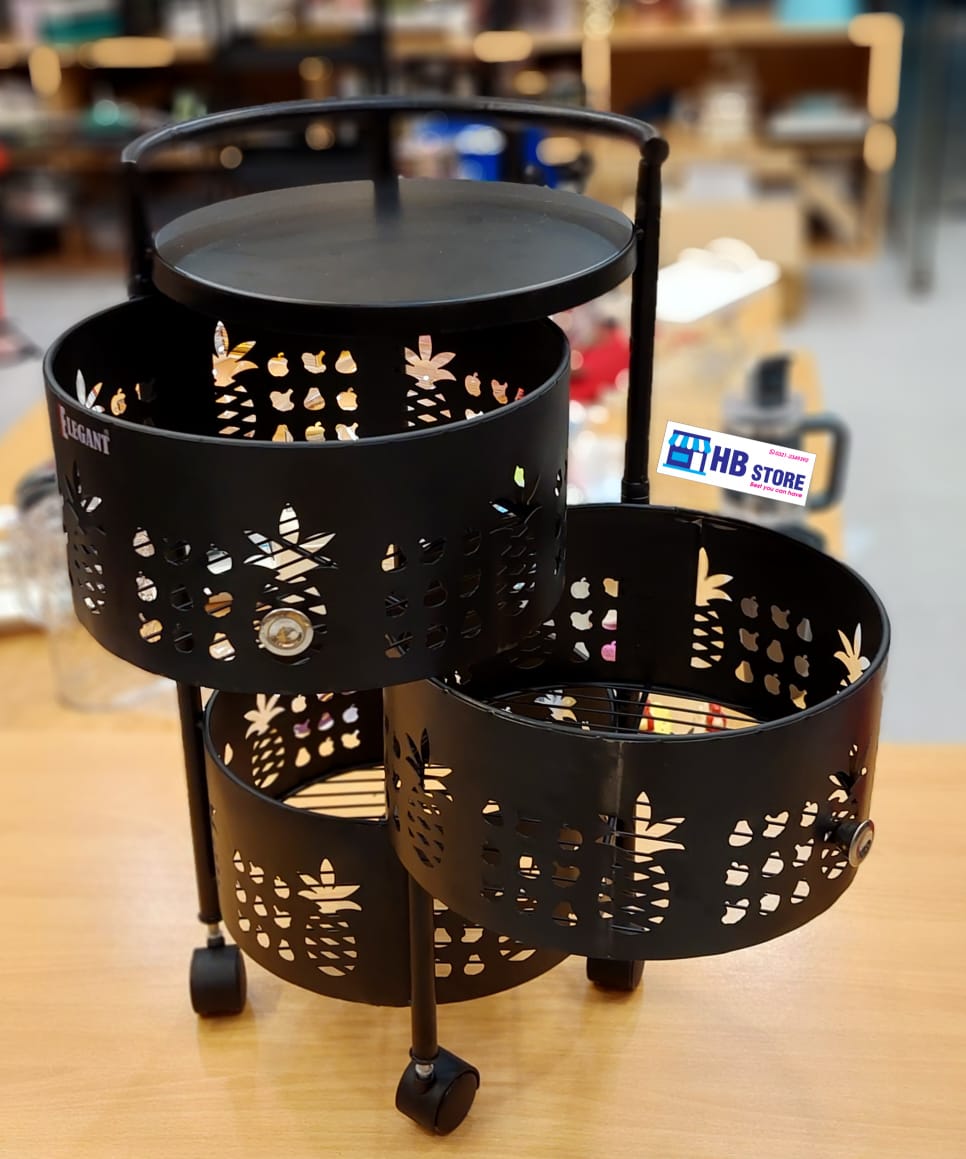 Space-Saving 3/4 Tier metal Kitchen Storage Rack