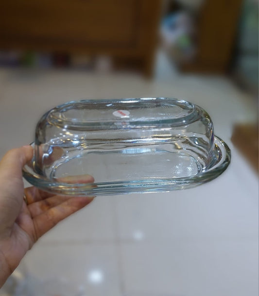 Glass Material Butter Dish