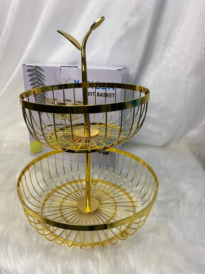 2 Layer Golden Round Basket