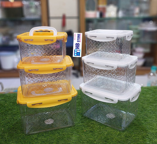 Acrylic 3Pcs Storage Container