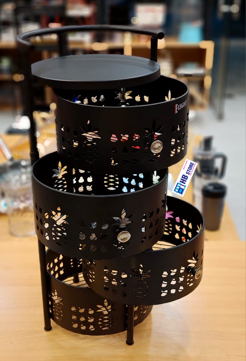 Space-Saving 3/4 Tier metal Kitchen Storage Rack
