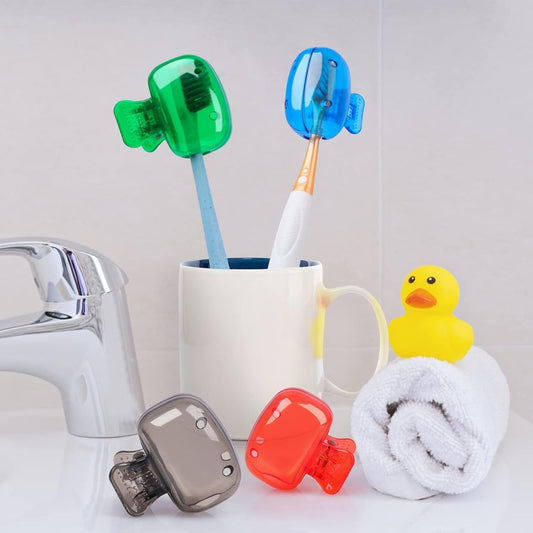 5pcs Toothbrush Catcher Cap set– Keep Your Brush Clean & Safe