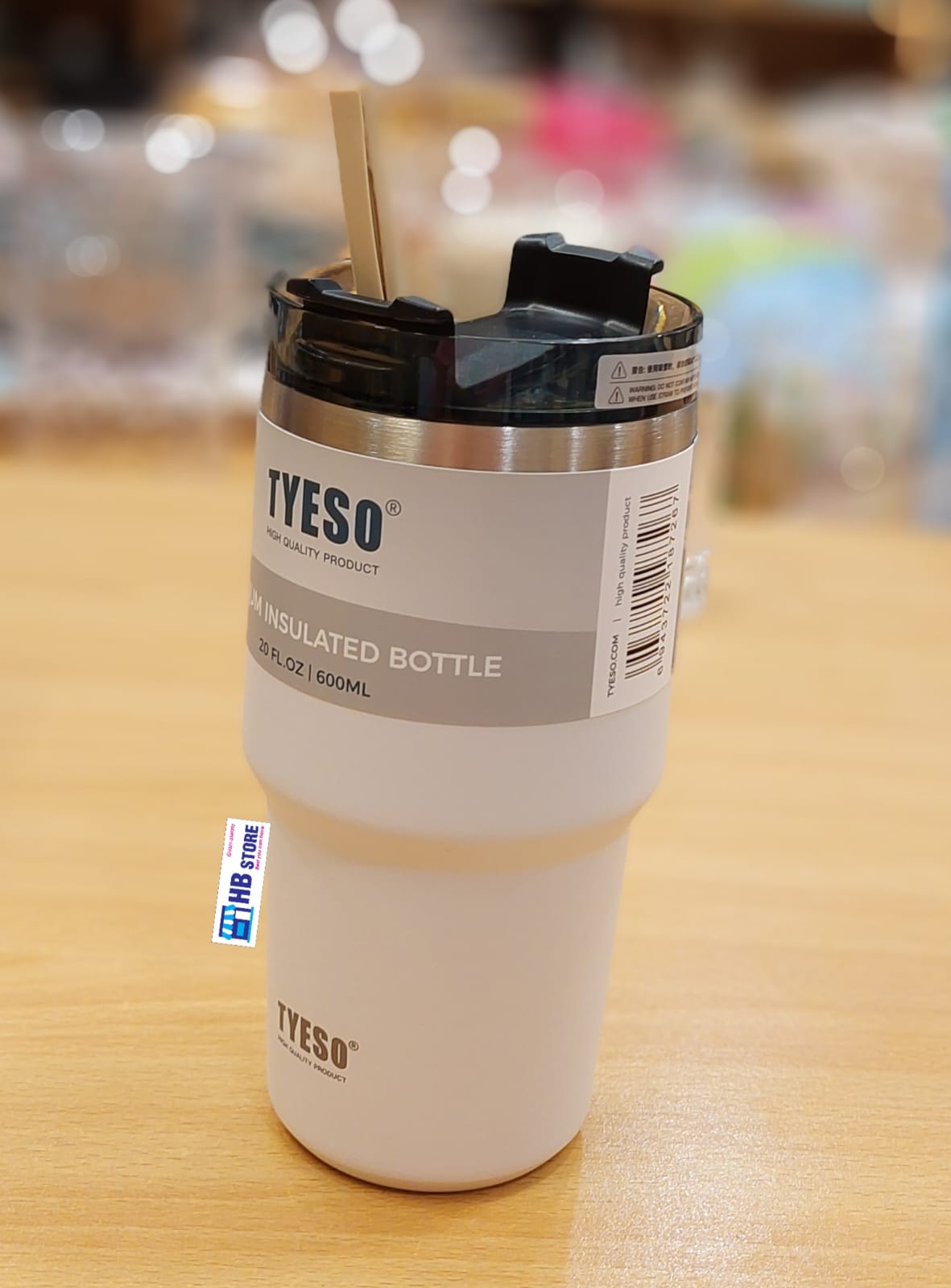 Tyso double wall hot n cold large capacity insulated mug 600ml