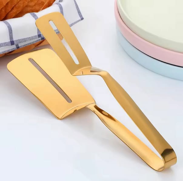 Stainless Steel Golden Tong