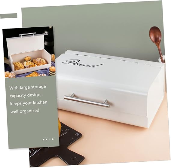 Metal Material Fancy Kitchen Bread Box