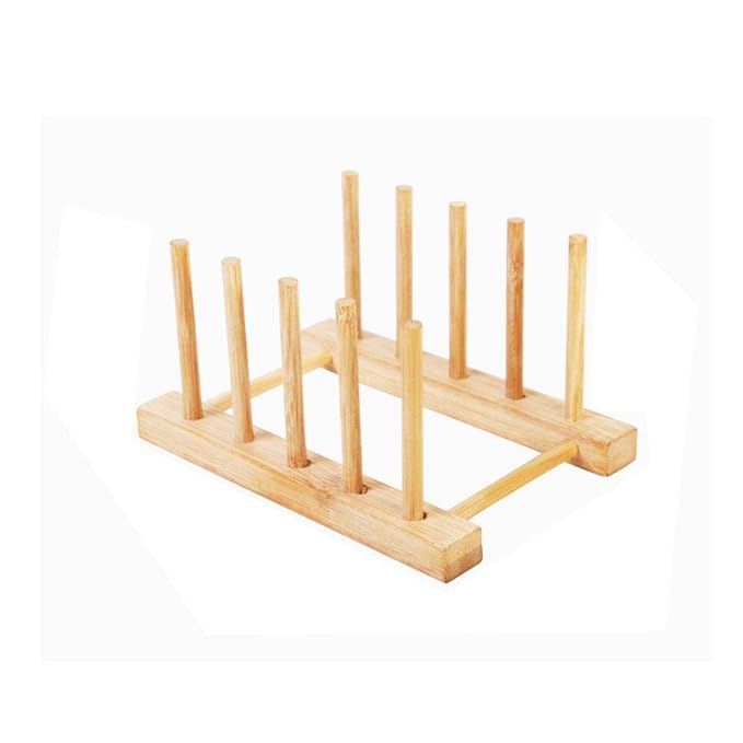 Wooden Lid Plate Tray Holder