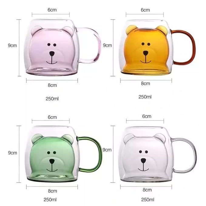 Bear Design Double Wall Mug