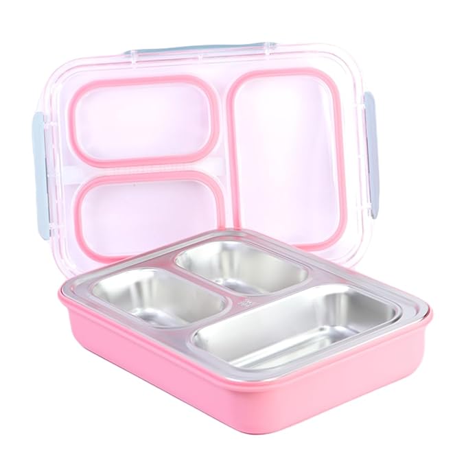3 Compartment Airtight Partition Lunch Box