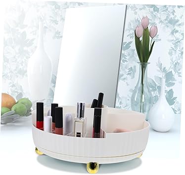 Rotate Makeup Lipstick Stuff Organizer Tray