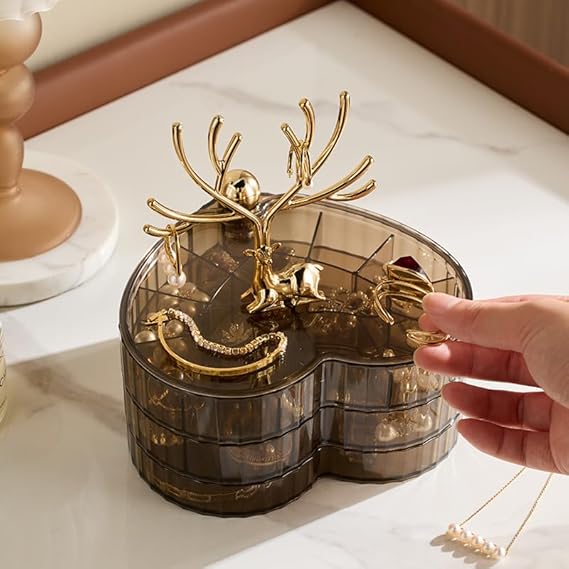 Deer Heart Acrylic Jewelry Organize