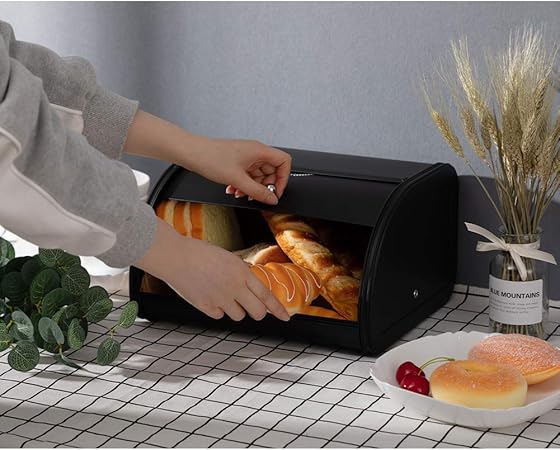 Metal Material Fancy Kitchen Bread Box
