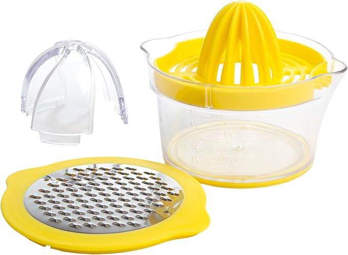 Acrylic Material Multipurpose Manual Grater & Citrus Juicer