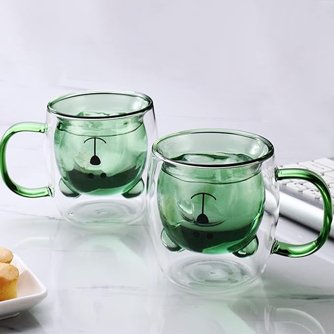 Bear Design Double Wall Mug