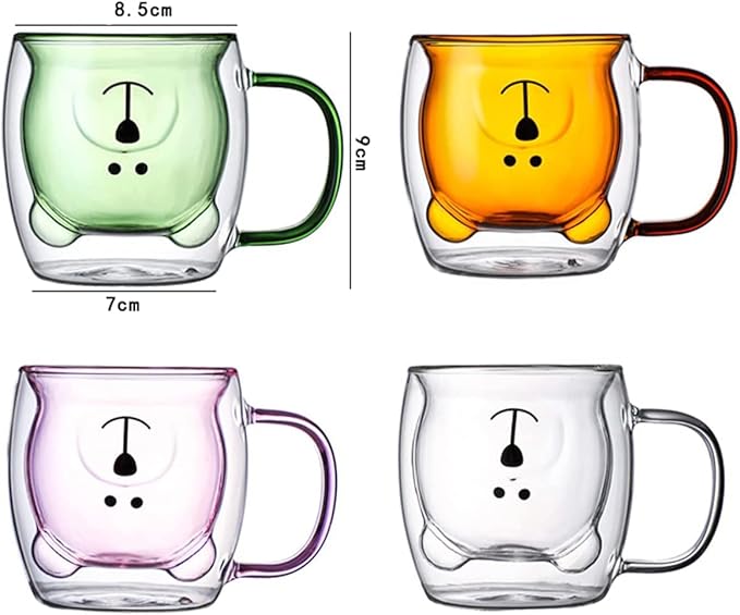 Bear Design Double Wall Mug