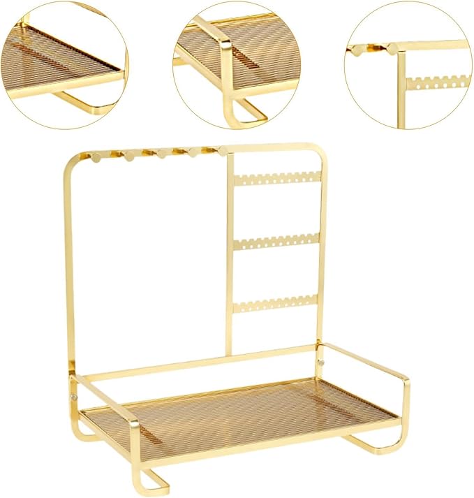 Metal Jewelry Stand With Tray