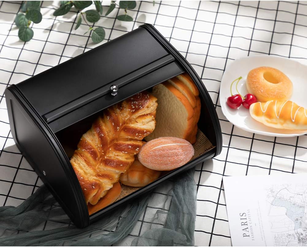 Metal Material Fancy Kitchen Bread Box