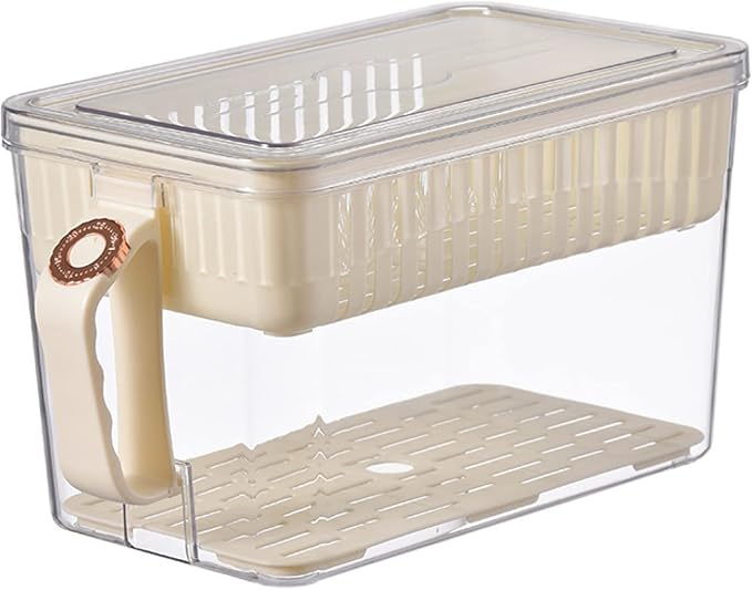 Acrylic Storage Drainer Freezer Handle Box