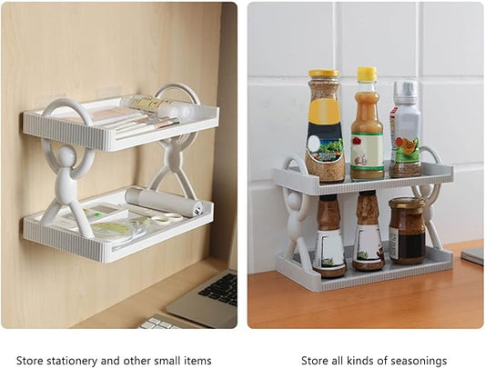 2 Layer Plastic Shelf