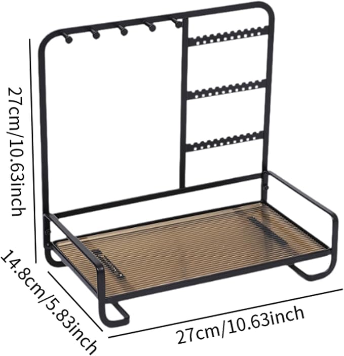 Metal Jewelry Stand With Tray