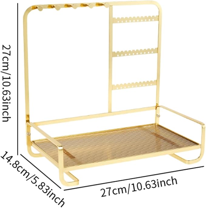 Metal Jewelry Stand With Tray