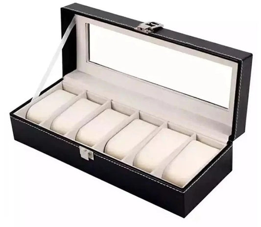 Luxury Leather Watch Box – Multiple Grid Options
