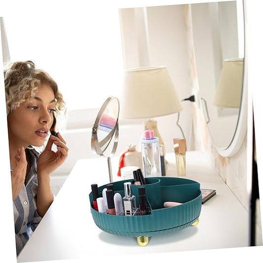 Rotate Makeup Lipstick Stuff Organizer Tray