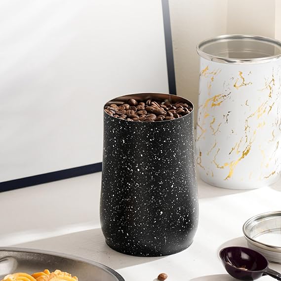 Stainless Steel Marble Design Jar