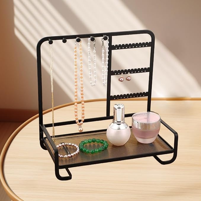 Metal Jewelry Stand With Tray
