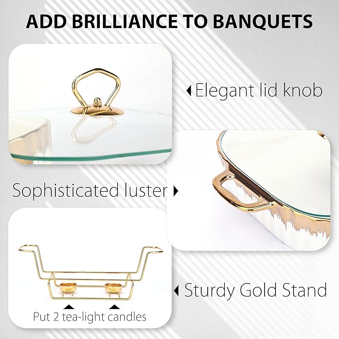 Serving Ceramic Burner Dish Set