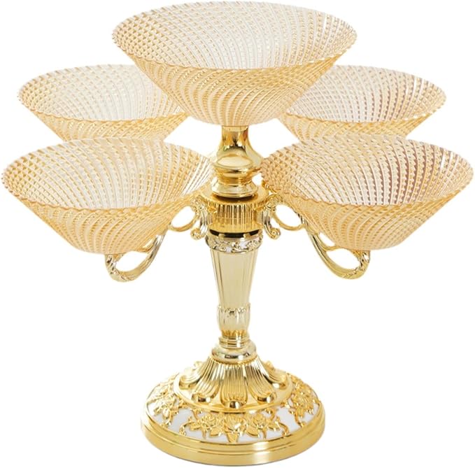 5Pcs Bowl Stylish Serving Rotate Stand