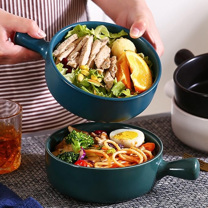 Ceramic Serving Handle Bowl