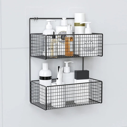 2 Layer Wall Mounted Metal Rack