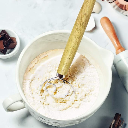 Large Whisker With Wooden Handle