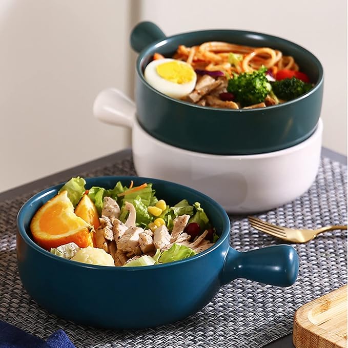 Ceramic Serving Handle Bowl