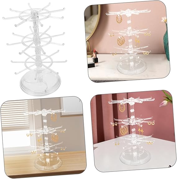 3 Tire Rotating Jewelry Stand