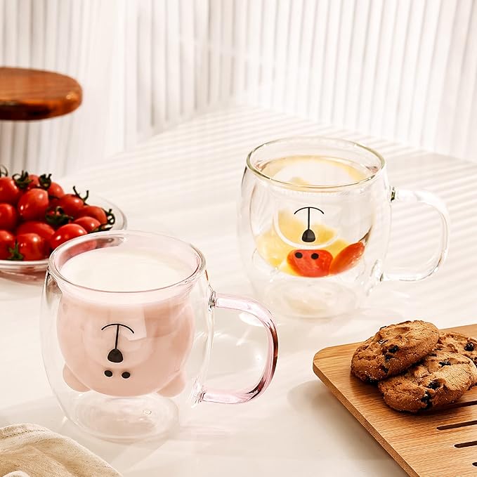 Bear Design Double Wall Mug