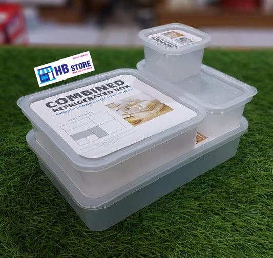 4Pcs Food Storage Airtight Boxes Set