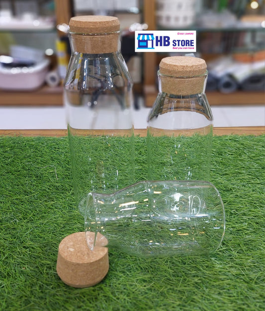 3Pcs Glass Bottle With Cork