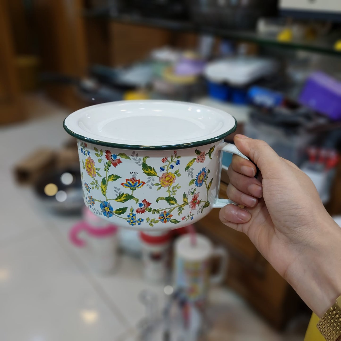 Enamel Coated Steel Cooking Bowl