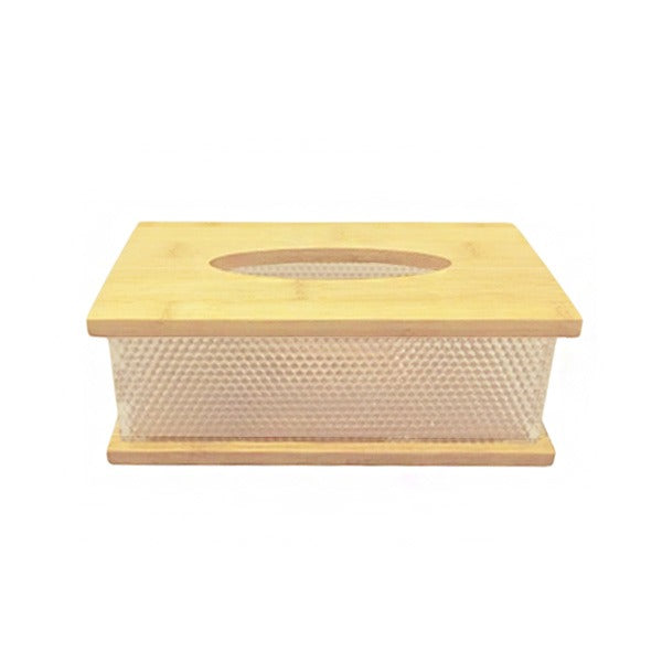 Wooden Acrylic Tissue Box