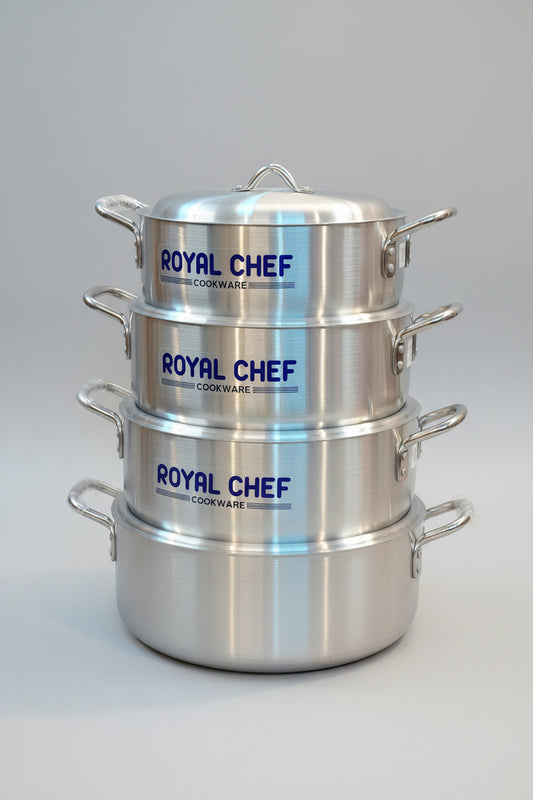 Royal Chef 4-Piece Heavy-Duty Aluminum Cooking Pot Set