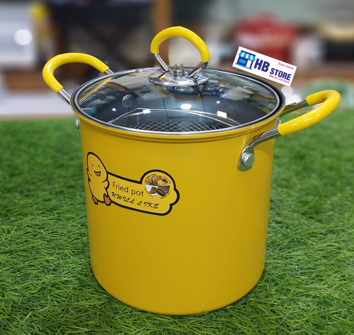 Deep Frying Pot With Handel In 3 Sizes
