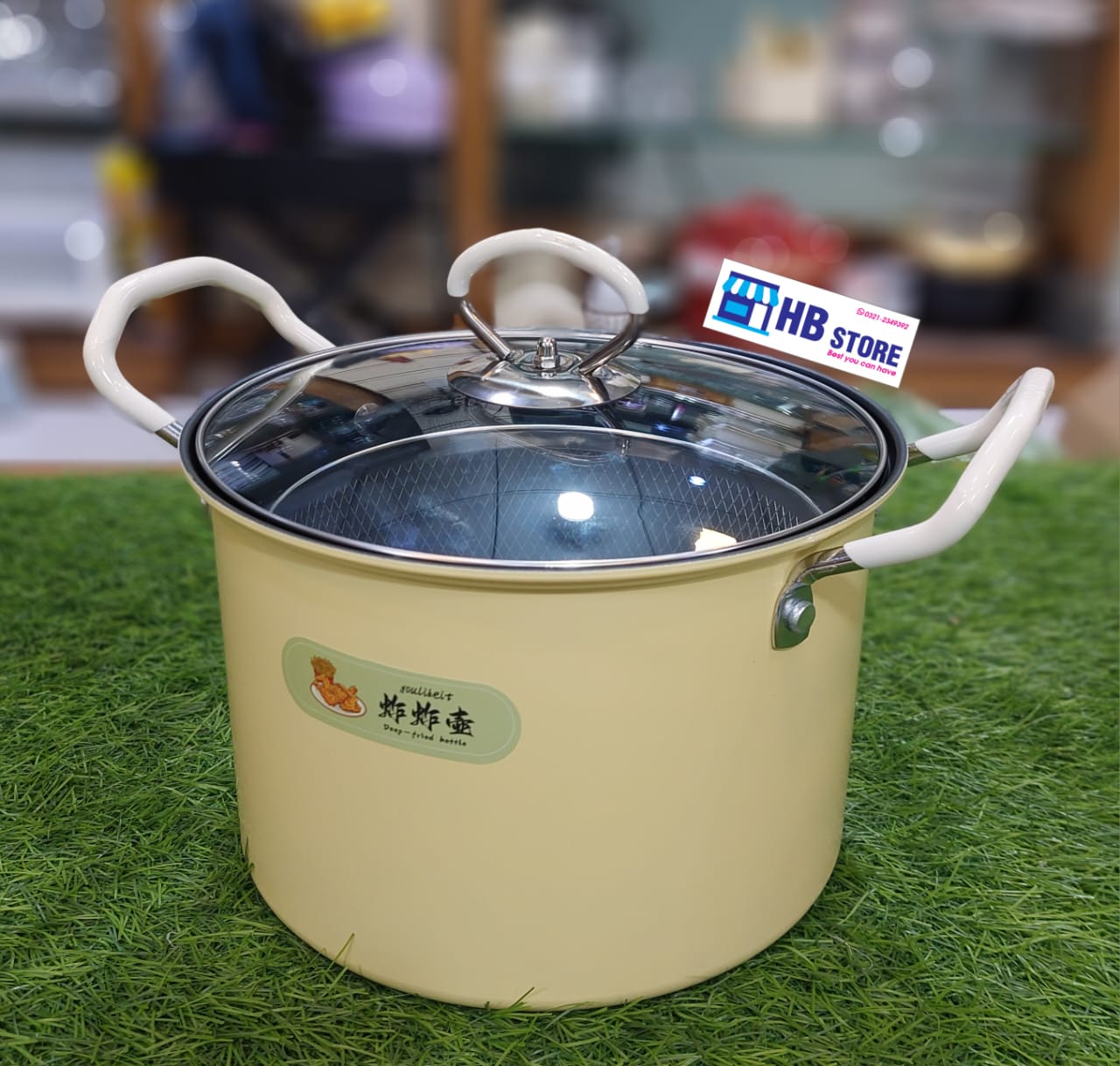 Deep Frying Pot With Handel In 3 Sizes